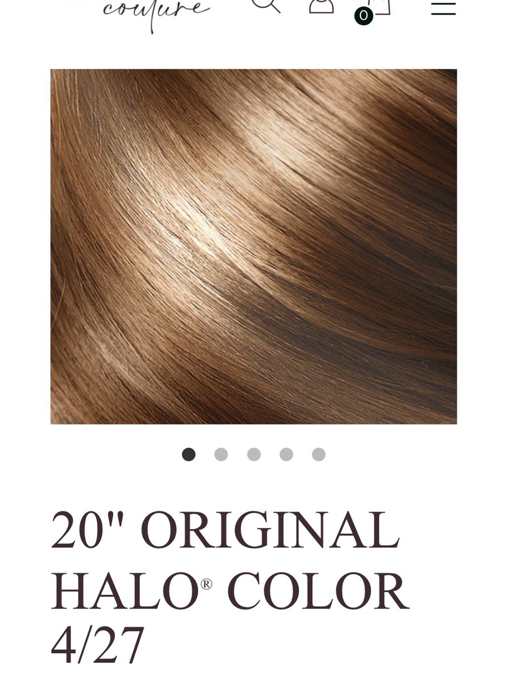 Halo 20" Original Halo Color 4/27 - Light Medium Brown with Warm Highlights